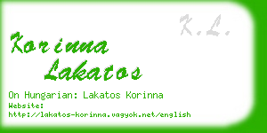 korinna lakatos business card